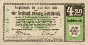 Germany, 4.20 Gold Mark, G071.3