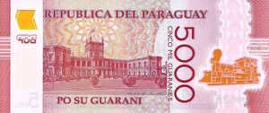 Paraguay, 5,000 Guarani, PNew