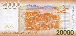 Chile, 20,000 Peso, P165