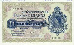 Falkland Islands, 1 Pound, P8as