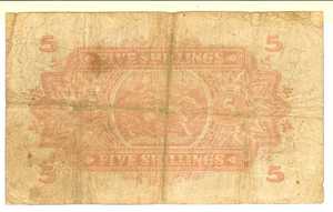 East Africa, 5 Shilling, P28A, B217e