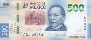 Mexico, 500 Peso, PNew Sign.2