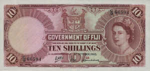 Fiji Islands, 10 Shilling, P52e