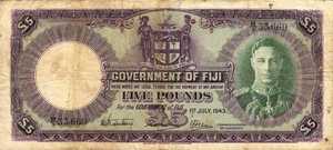 Fiji Islands, 5 Pound, P41b
