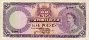 Fiji Islands, 5 Pound, P54f