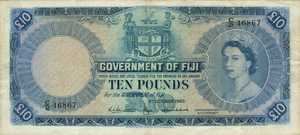 Fiji Islands, 10 Pound, P55c