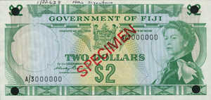 Fiji Islands, 2 Dollar, P66s
