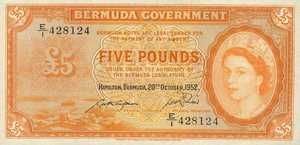 Bermuda, 5 Pound, P21a