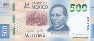 Mexico, 500 Peso, PNew Sign.4