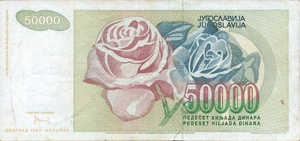 Yugoslavia, 50,000 Dinar, P117