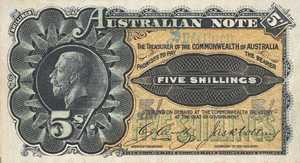 Australia, 5 Shilling, P1a