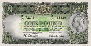 Australia, 1 Pound, P30r