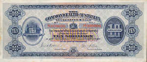 Australia, 10 Shilling, P1Aa