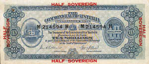 Australia, 10 Shilling, P3ad