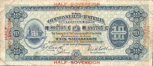 Australia, 10 Shilling, P3ba