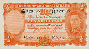 Australia, 10 Shilling, P25d