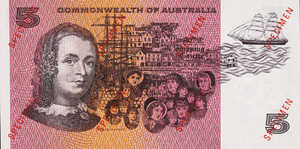 Australia, 5 Dollar, P39as2