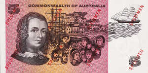 Australia, 5 Dollar, P39cs