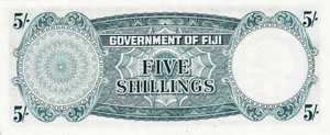 Fiji Islands, 5 Shilling, P51a