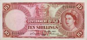 Fiji Islands, 10 Shilling, P52a