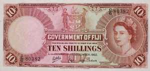Fiji Islands, 10 Shilling, P52c