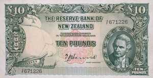 New Zealand, 10 Pound, P161a
