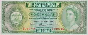 British Honduras, 1 Dollar, P28al