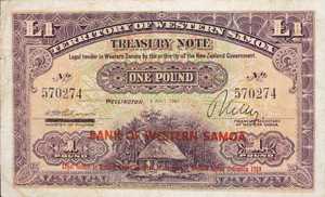 Western Samoa, 1 Pound, P11a