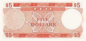 Fiji Islands, 5 Dollar, P61a