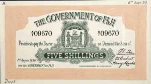 Fiji Islands, 5 Shilling, P25cp