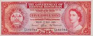 British Honduras, 5 Dollar, P30h