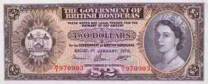 British Honduras, 2 Dollar, P29j