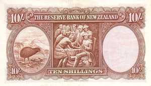 New Zealand, 10 Shilling, P158b