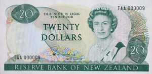 New Zealand, 20 Dollar, P173a