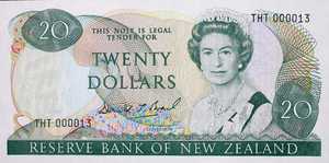 New Zealand, 20 Dollar, P173c