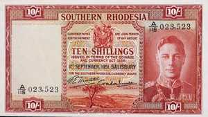 Southern Rhodesia, 10 Shilling, P9