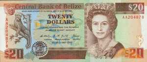 Belize, 20 Dollar, P55a