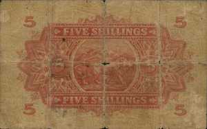 East Africa, 5 Shilling, P13