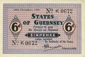 Guernsey, 6 Pence, P22