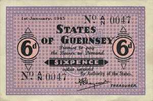 Guernsey, 6 Pence, P28