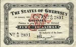 Guernsey, 5 Shilling, P31
