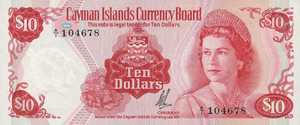 Cayman Islands, 10 Dollar, P3a