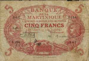 Martinique, 5 Franc, P6A