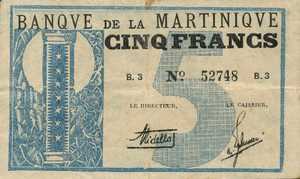 Martinique, 5 Franc, P16A