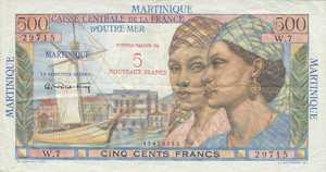 Martinique, 5 Franc, P38