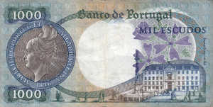 Portugal, 1,000 Escudo, P172a Sign.6