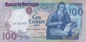 Portugal, 100 Escudo, P178a Sign.2