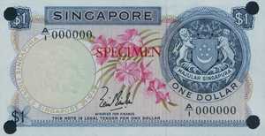 Singapore, 1 Dollar, P1as