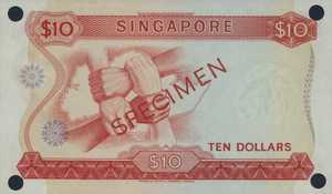 Singapore, 10 Dollar, P3as