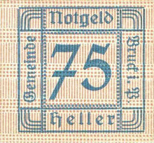 Austria, 75 Heller, FS 107Ia